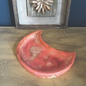 Handcrafted Resin Crescent Moon Tray